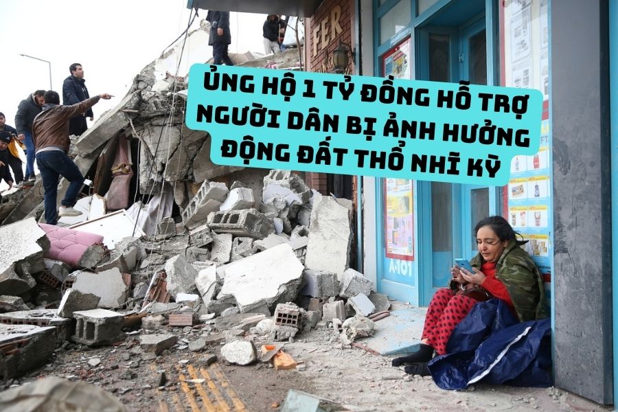 Nguyễn Hữu Duy ủng hộ 1 tỷ đồng hỗ trợ người dân bị ảnh hưởng động đất Thổ Nhĩ Kỳ
